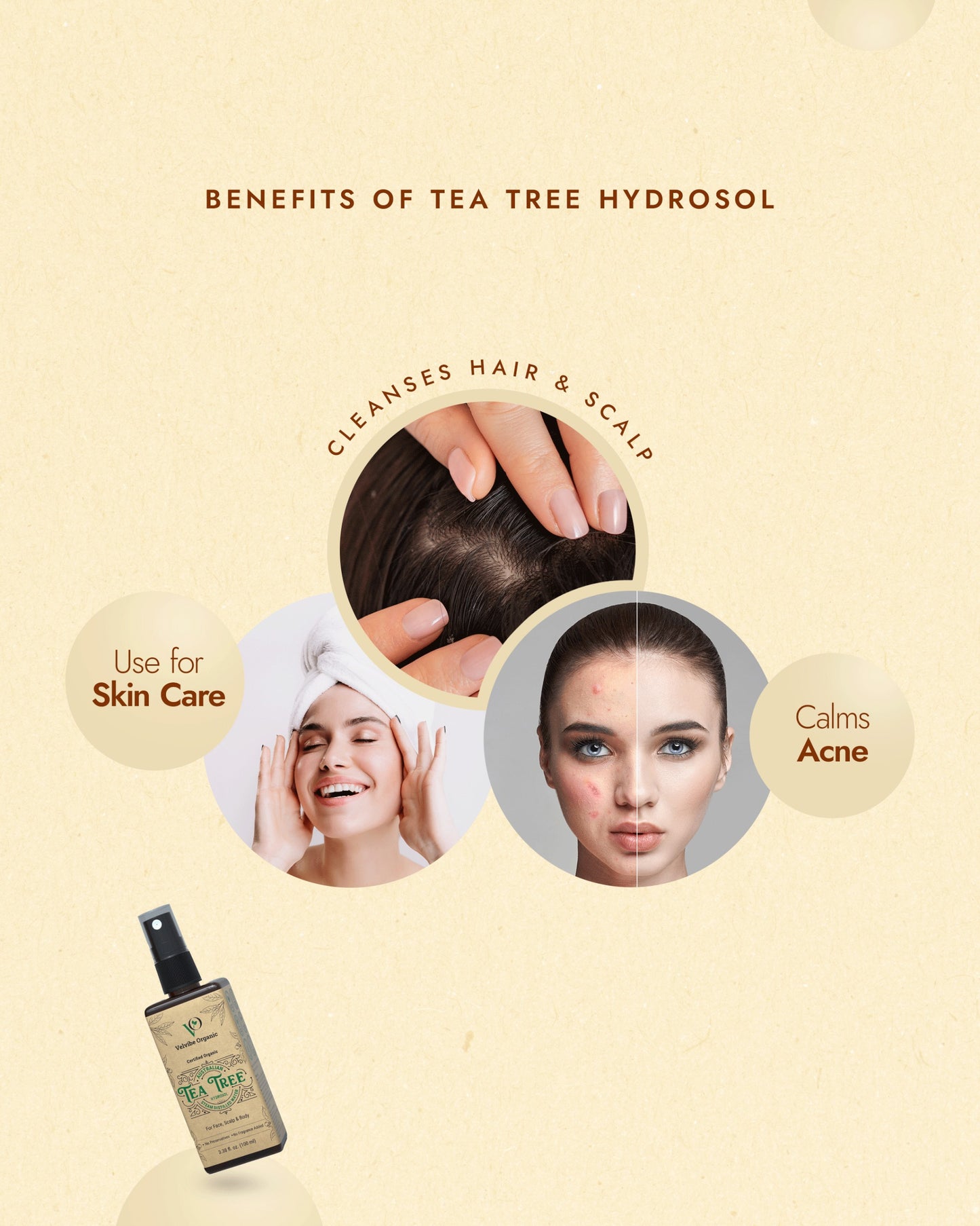 Velvibe Organic Australian Tea Tree Hydrosol – King of Skin Care